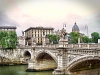 Bridge in Rome, Italy