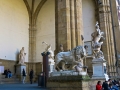 Sculptures at the Loggia in Piazza della Signorina
