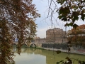 View along the Tiber in Rome